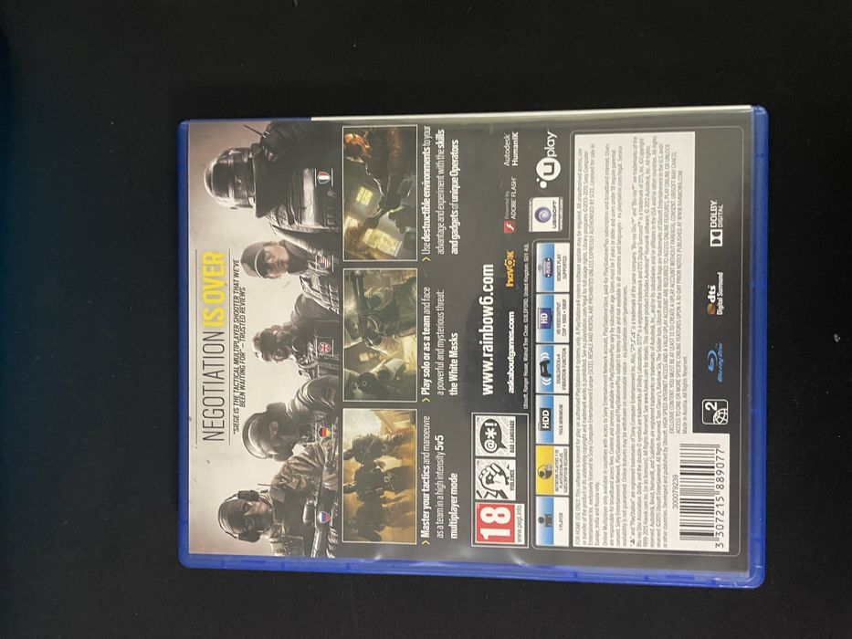 Playstation 4 Rainbow Six Seige диск