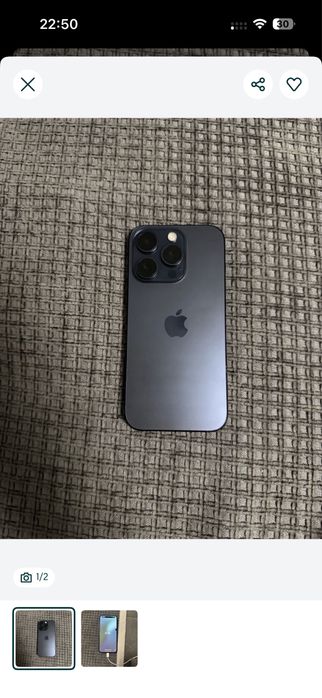 Айфон 15 про black titanium.