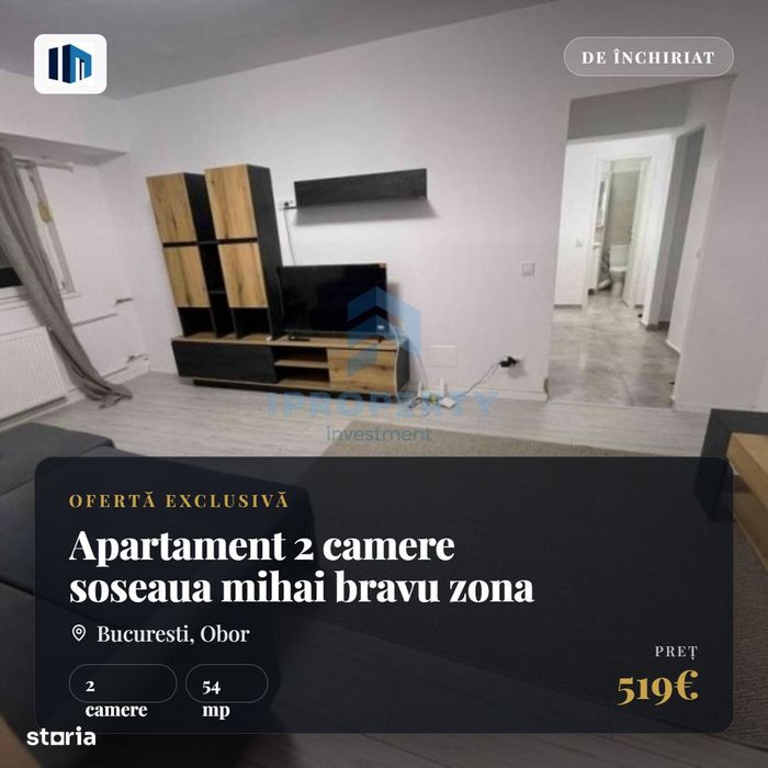 Apartament 2 camere soseaua mihai bravu zona obor