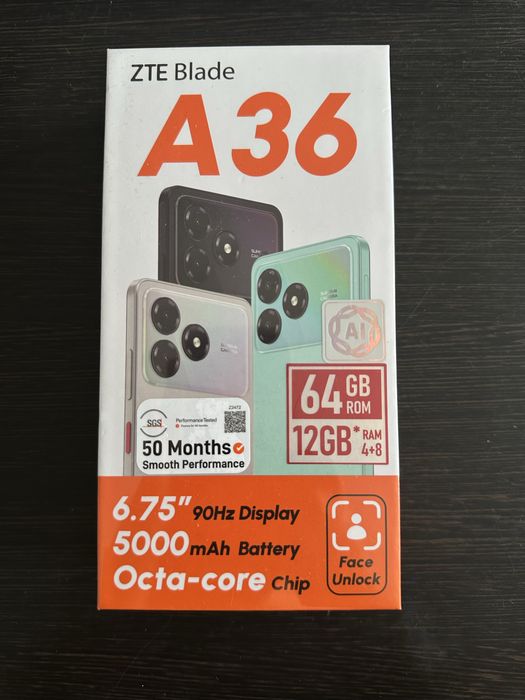 Продаю новый телефон ZTE A36