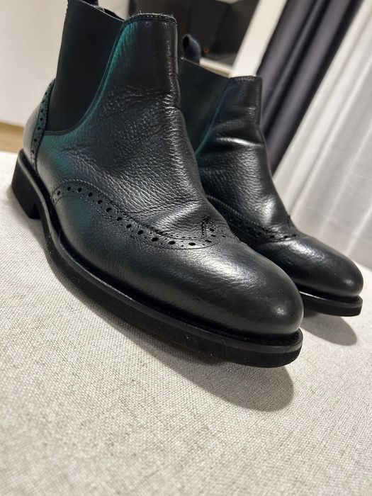 Ghete Chelsea brogue Massimo Dutti piele diverse modele