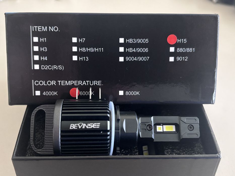 LED Крушки H15 – DRL + Дълги светлини VW Scoda Audi