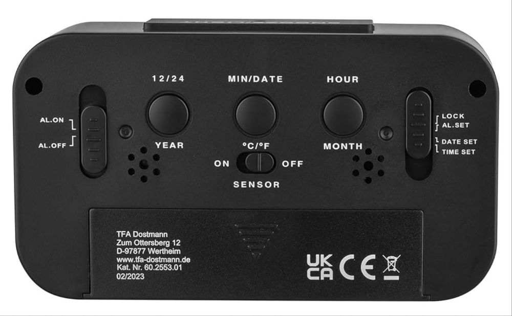 Ceas radio cu alarmă TFA Dostmann Lumio