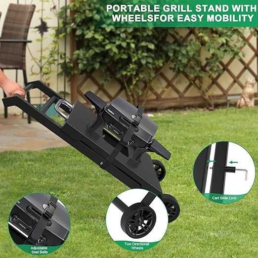 WELL GRILL Cărucior BBQ Masă pentru grătar