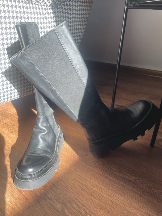 Ботуши ZARA естествена кожа