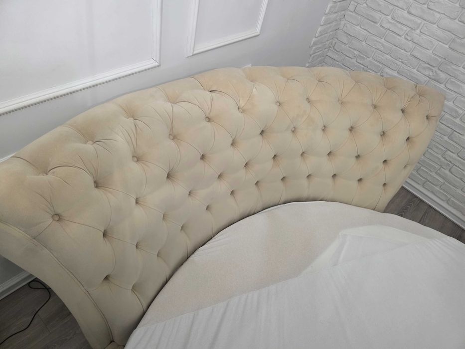 Vand Pat Rotund Chesterfield 200cm Saltea burete 200cm diametru