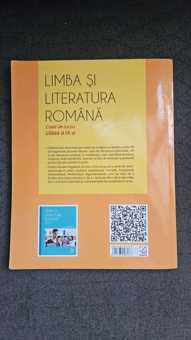 Caiet de lucru Romana Clasa IX Booklet