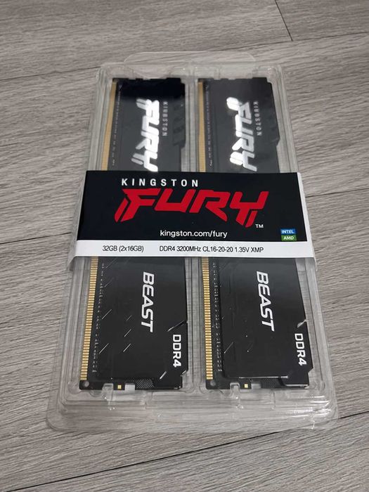 Kingston FURY Beast 32GB (2 x 16GB) PC4-25600 (DDR4-3200) 16GBit
