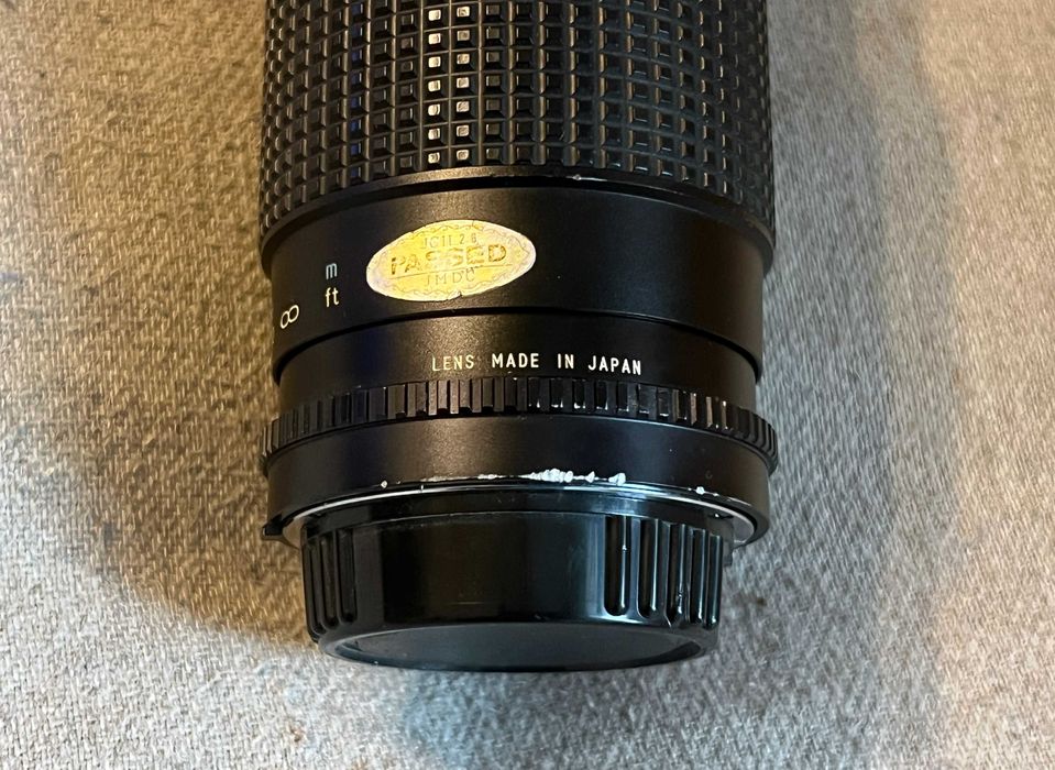 Obiectiv Tokina RMC 80-200mm F4 Pentax K telezoom manual MF 55mm Japan