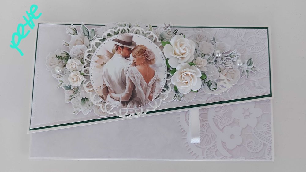 Ръчна сватбена картичка тип плик, интерактивна в кутия, традиционни