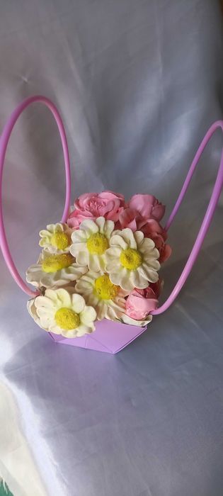Букет цветов из зефира