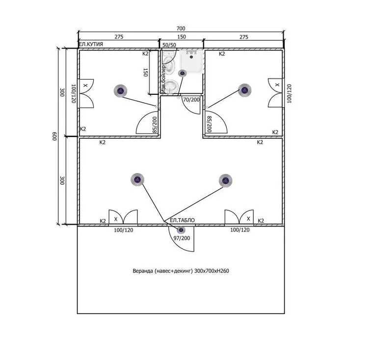 НА ИЗПЛАЩАНЕ - Сглобяема къща + веранда - 63м2