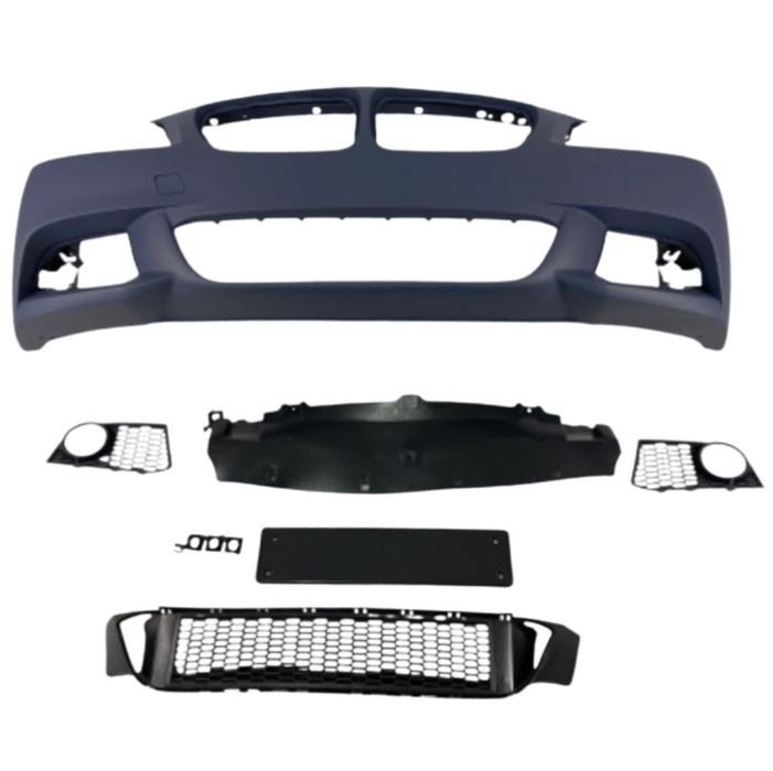 Предна Броня BMW БМВ F10 F11 M-Tech Отвори Парктроник Грундирана НА СКЛАД!