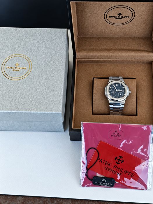 нов часовник Patek Philippe механичен, автоматичен сребрист