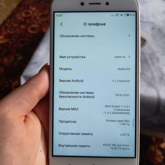 Телефон  redmi Xiaomi 4x