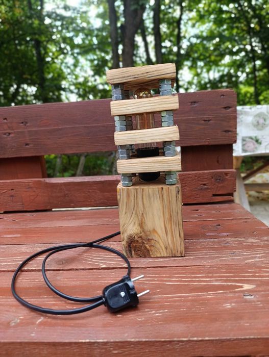 Lampa rustica -handmade