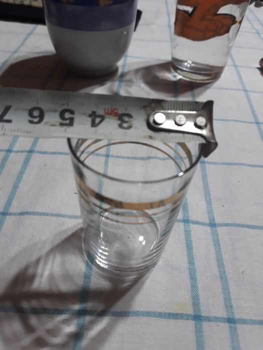 Чаши за ракия със златен кант