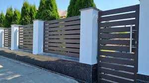 Garduri si porti stil jaluzea, sipca metalica, tabla cutata