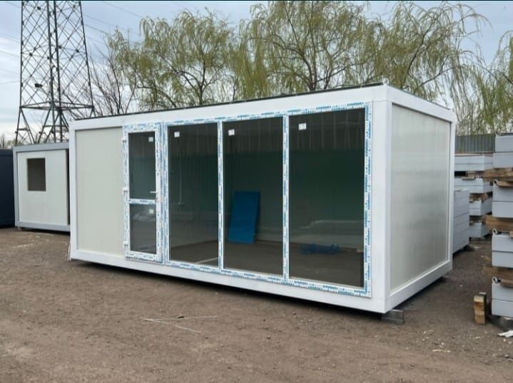 Vand Containere birou monobloc imbinate vestiar sanitar modular paza