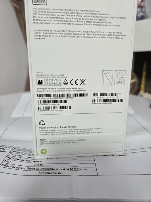 IPhone 18 PRO 256GB SIGILAT !