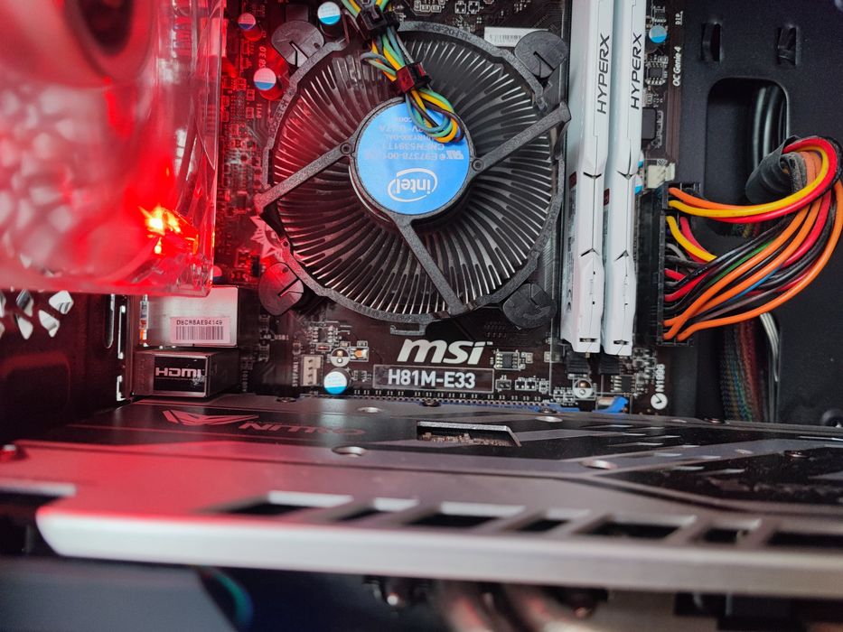 Геймърски компютър Intel core i5 4690 / RX 580 8GB / 16GB RAM