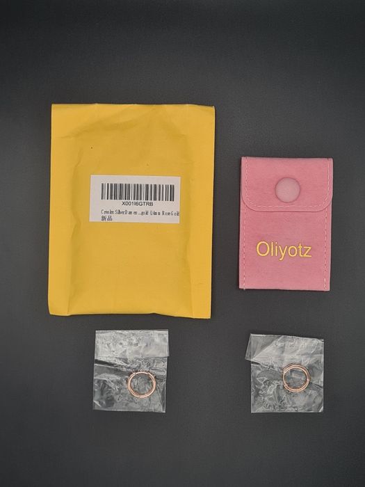 Cercei argint Oliyotz Rose Gold