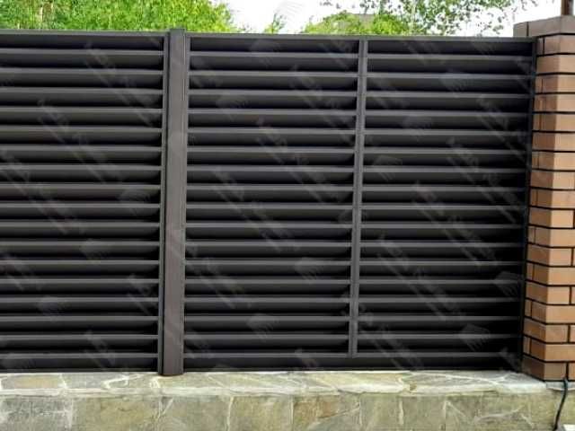 Забор жалюзи еврожалюзи