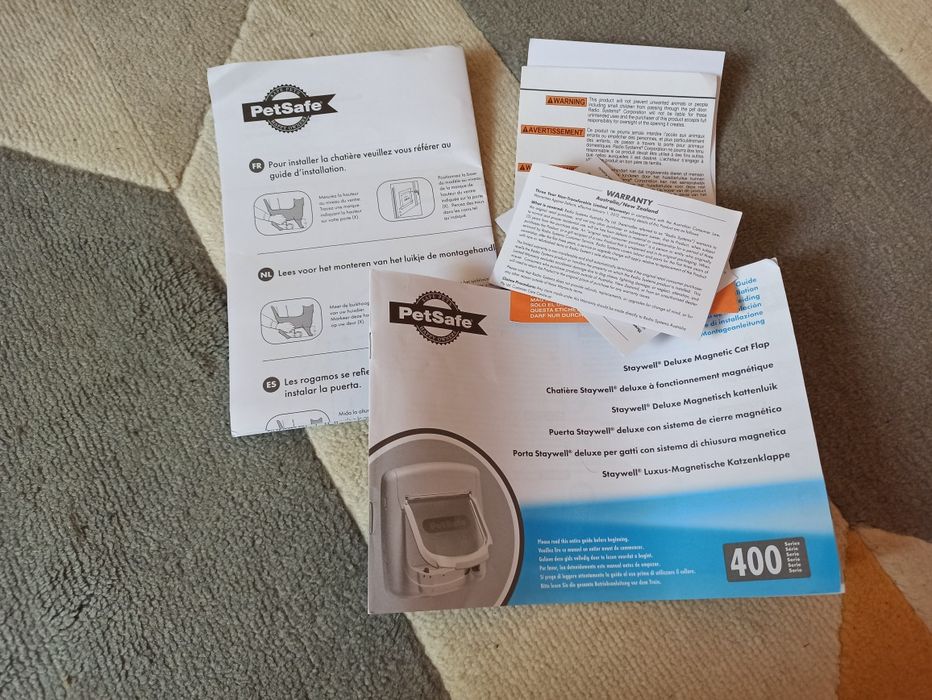 PetSafe Магнитна 4-посочна клапа/врата за котки/кучета Deluxe бяла