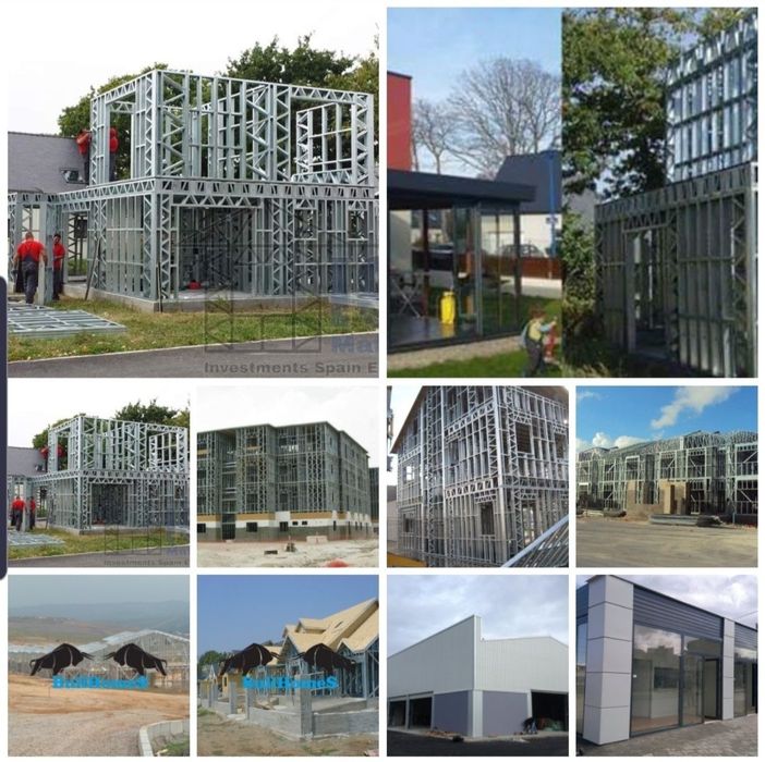 99€/м2 Сглобяеми / Преместваеми къщи на етап конструкция на профили