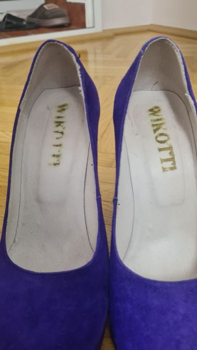 Pantofi piele intoarsa naturala 35