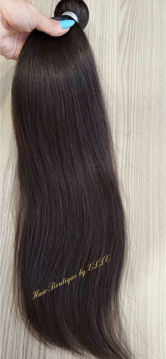 Естествена тъмнокестенява коса