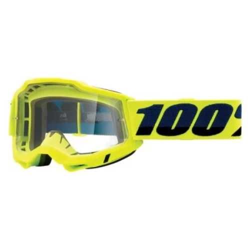 Ochelari 100% ACCURI 2 OTG Goggle Fluo/Yellow - Clear Lens