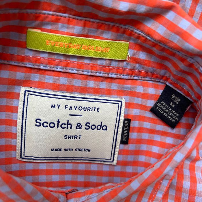 Scotch & Soda хубава памучна риза в ситно каре М размер