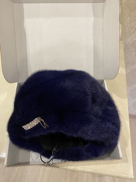 Берет норковый новый