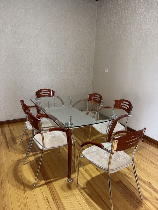 Стол, стул 6 талик 200$