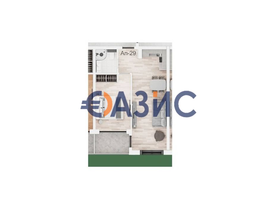 Продава се Двустаен апартамент в к.к. Слънчев бряг - 54 кв.м за 916 €/кв.м - Снимка #2