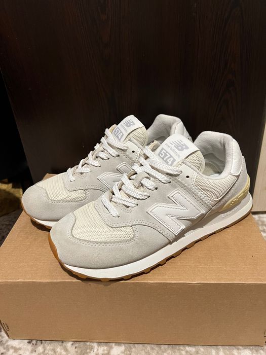 New balance 574 кожа и велур
