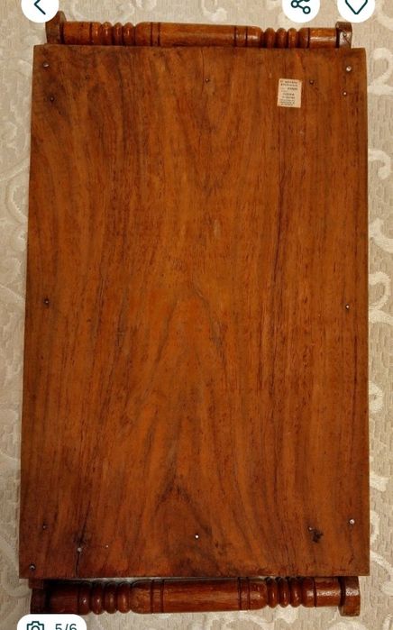 Индийски поднос с дърворезба