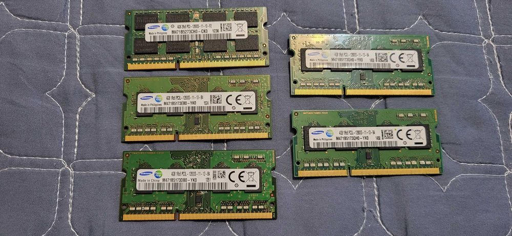 Samsung rami ddr3 leptop 4Gb PC3L   25 lei bucata fuctionalii