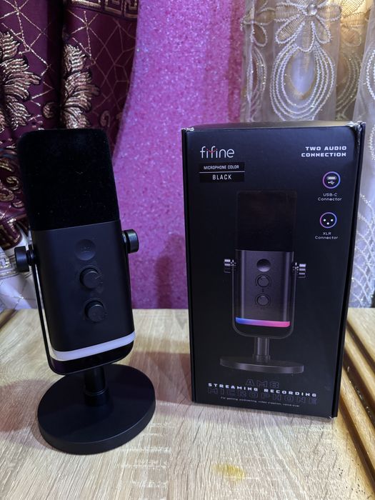 Mikrafon Fifine AM8 (Yangi, Full komplekt)