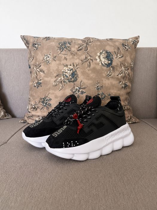 Adidasi Versace Chain Reaction Black&White Edition