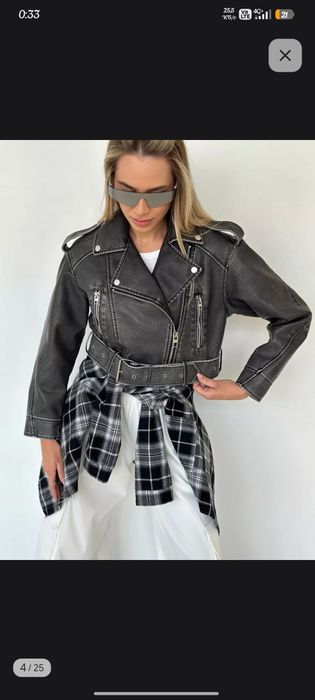 Кожанная курта на осень-весну.