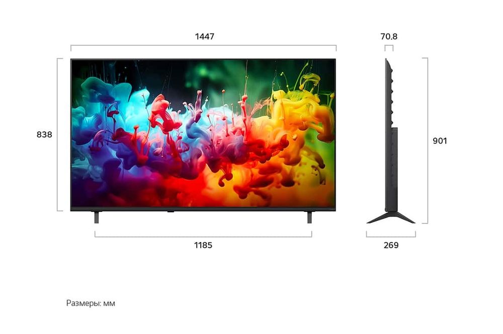 Телевизор LG 65QNED70B6C 65" (2026) Индонезия 2 goda garantiya
