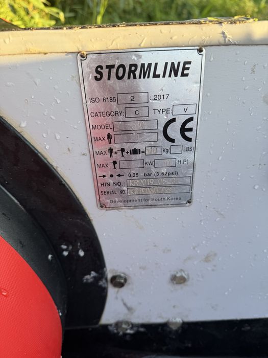 Лодка красная. Stormline