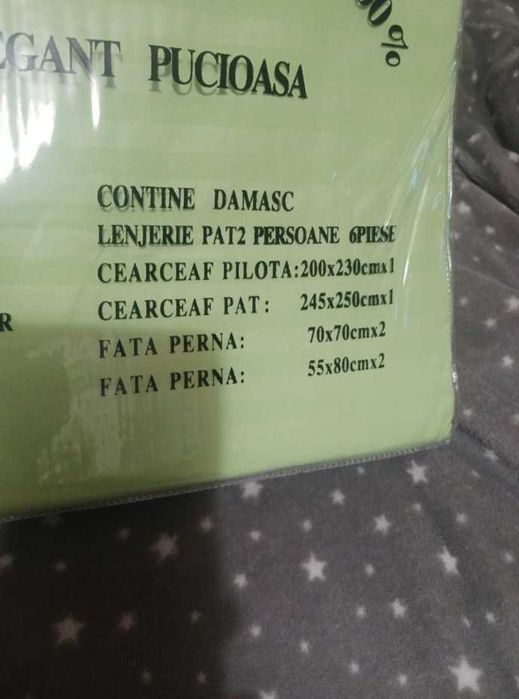 Lenjerie pat dublu Pucioasa DAMASC