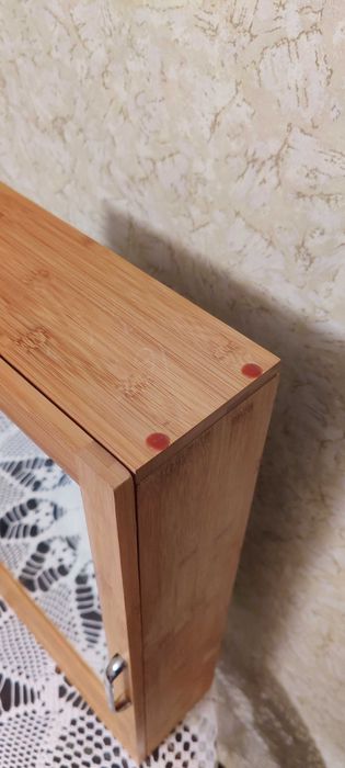 Стилно бамбуково шкафче за баня, кухня, спалня или хол