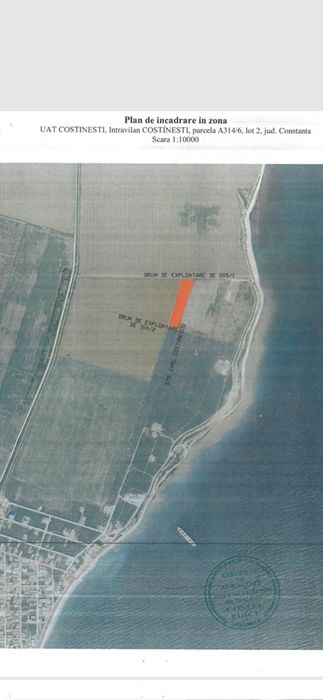 Vand teren Costinesti epava, zona Beach Please