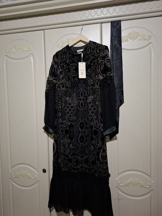 Платье , чистый памбарх , с нежным ремнём