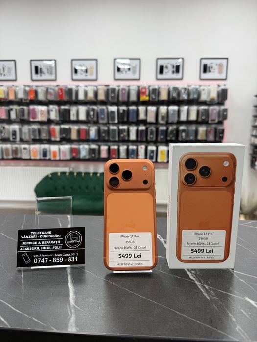 iPhone 17 Pro | 256Gb | Baterie 100% | 21 Cicluri | phonelab.ro