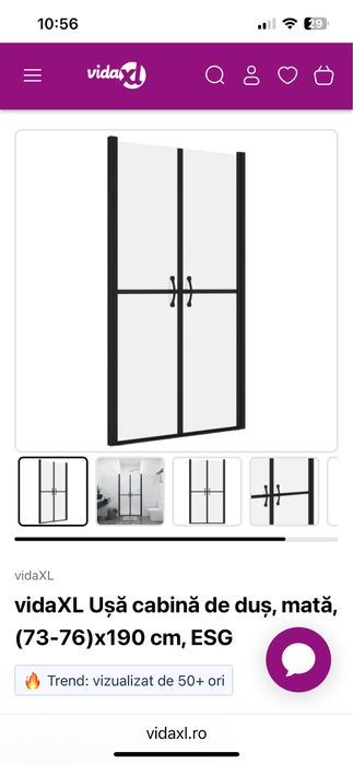 Cabina dus vidaxl, produs nou, resigilat,